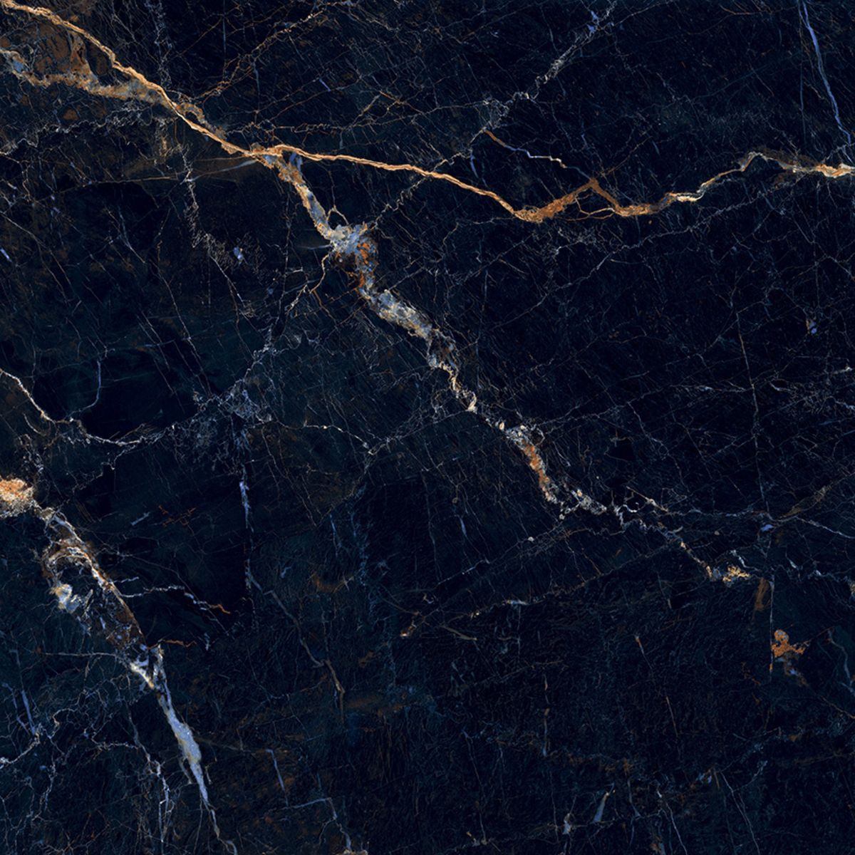 Azul Cielo Black Large Porcelain Tiles 120x120cm 