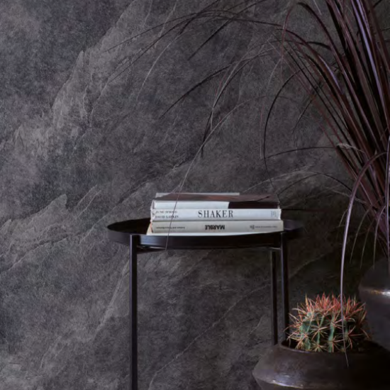 Slate Matt Black Stone effect porcelain slabs Ivyspace