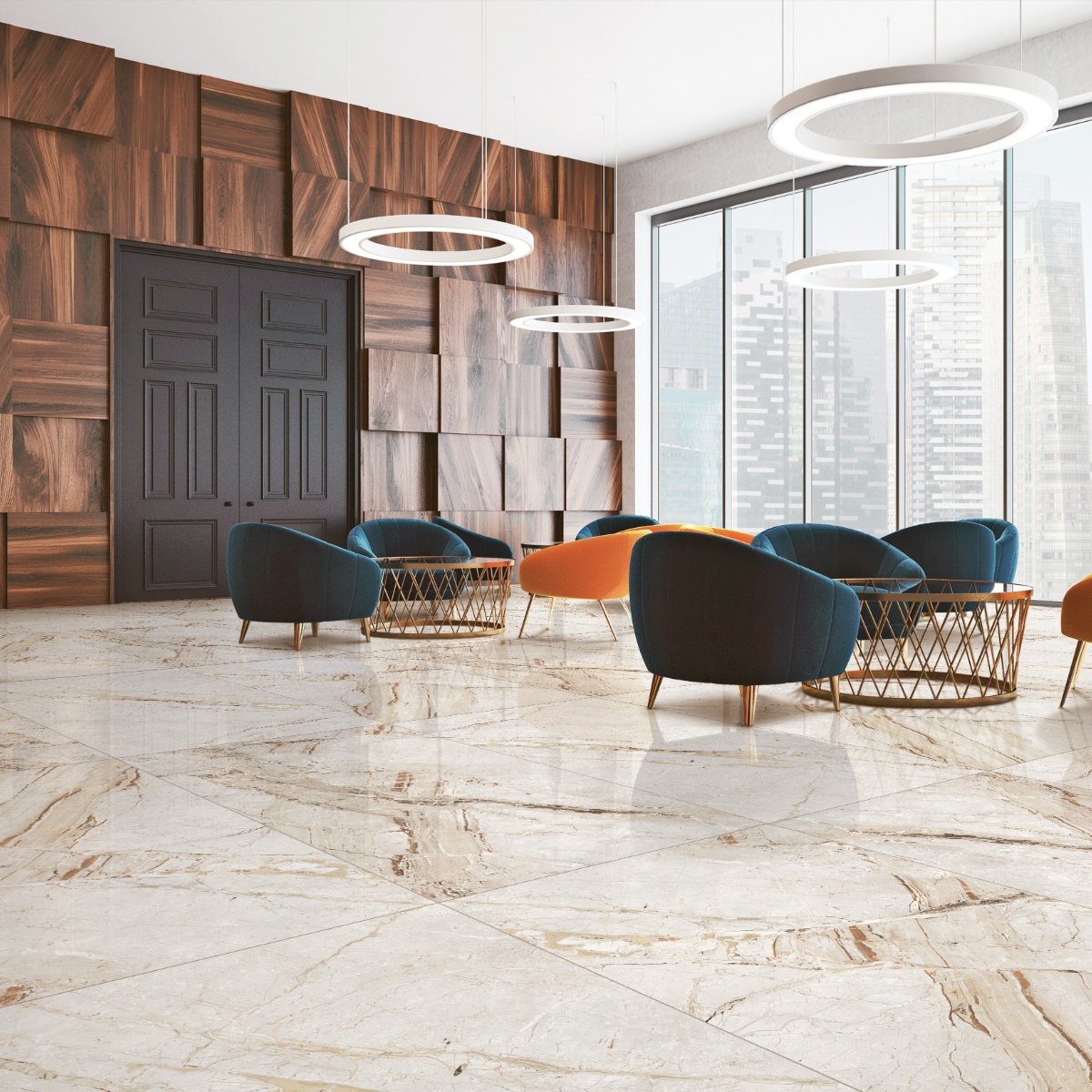 Breccia Aurora Bianco 80x160cm