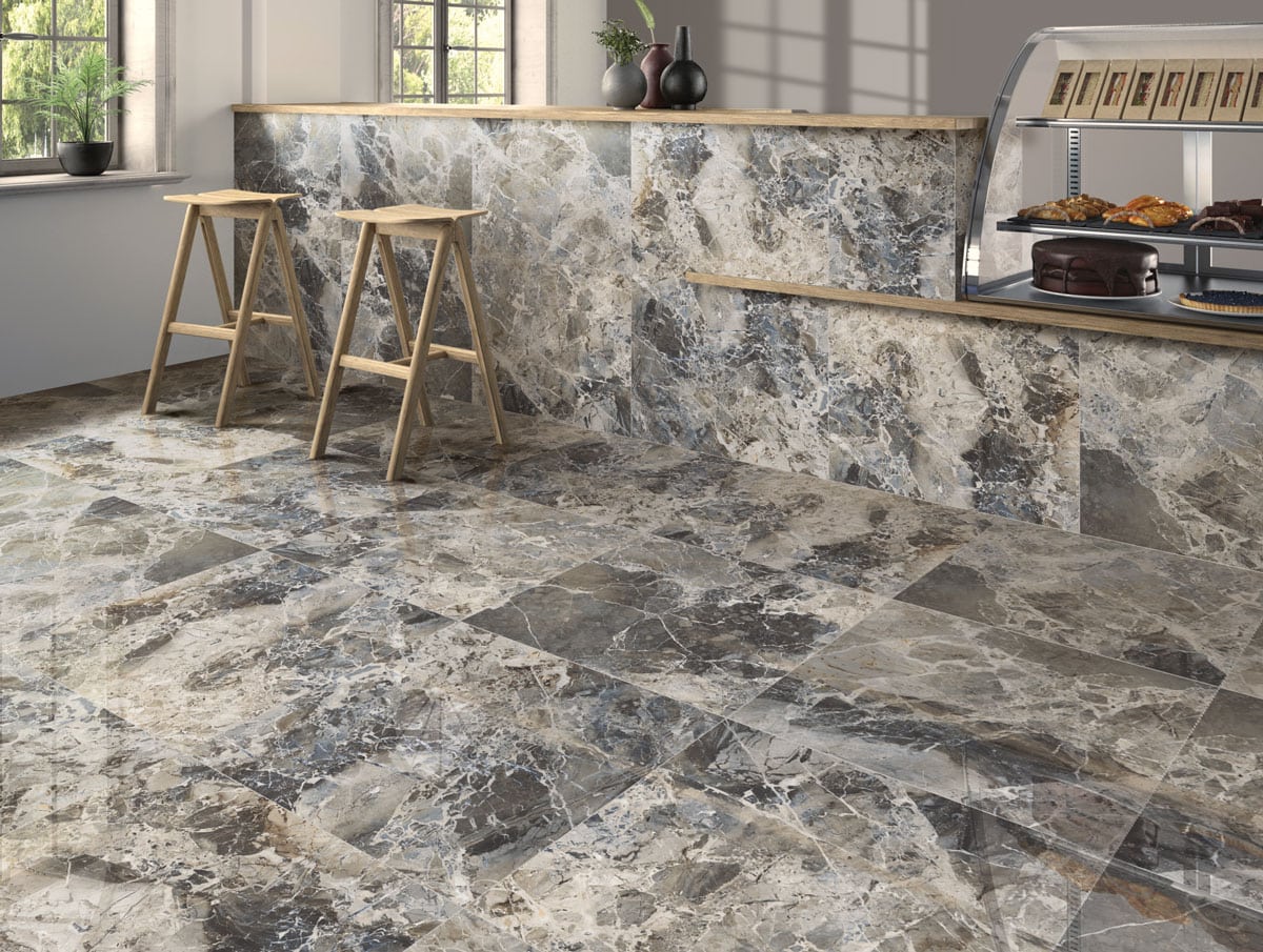 Breccia Capraia Marble Effect Porcelain Floor Tiles IvySpace