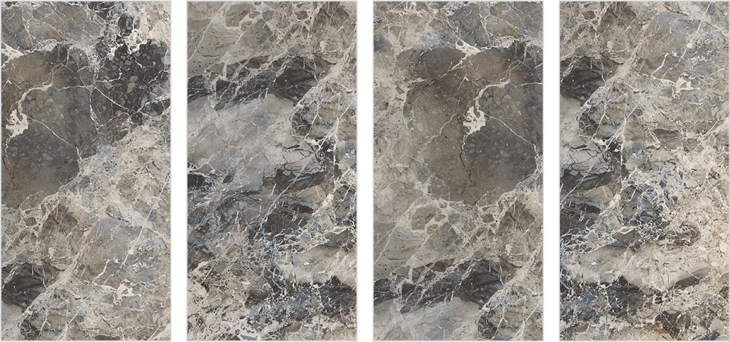 Grey Marble Effect Porcelain Tiles IvySpace