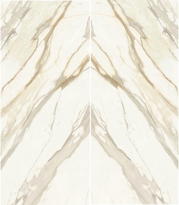 Calacatta Cosmo Marble Effect Porcelain Tiles Book Matching IvySpace