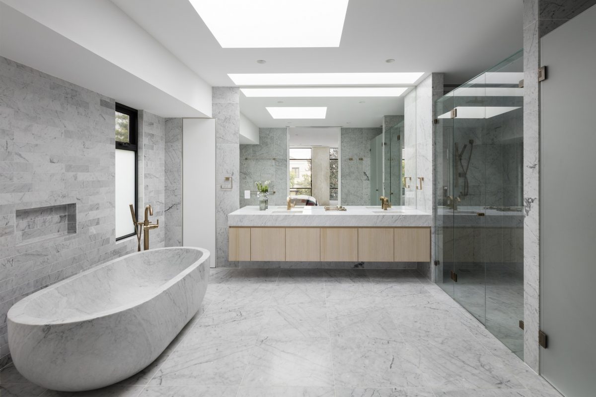 Carrara White Marble Bathroom IvySpace