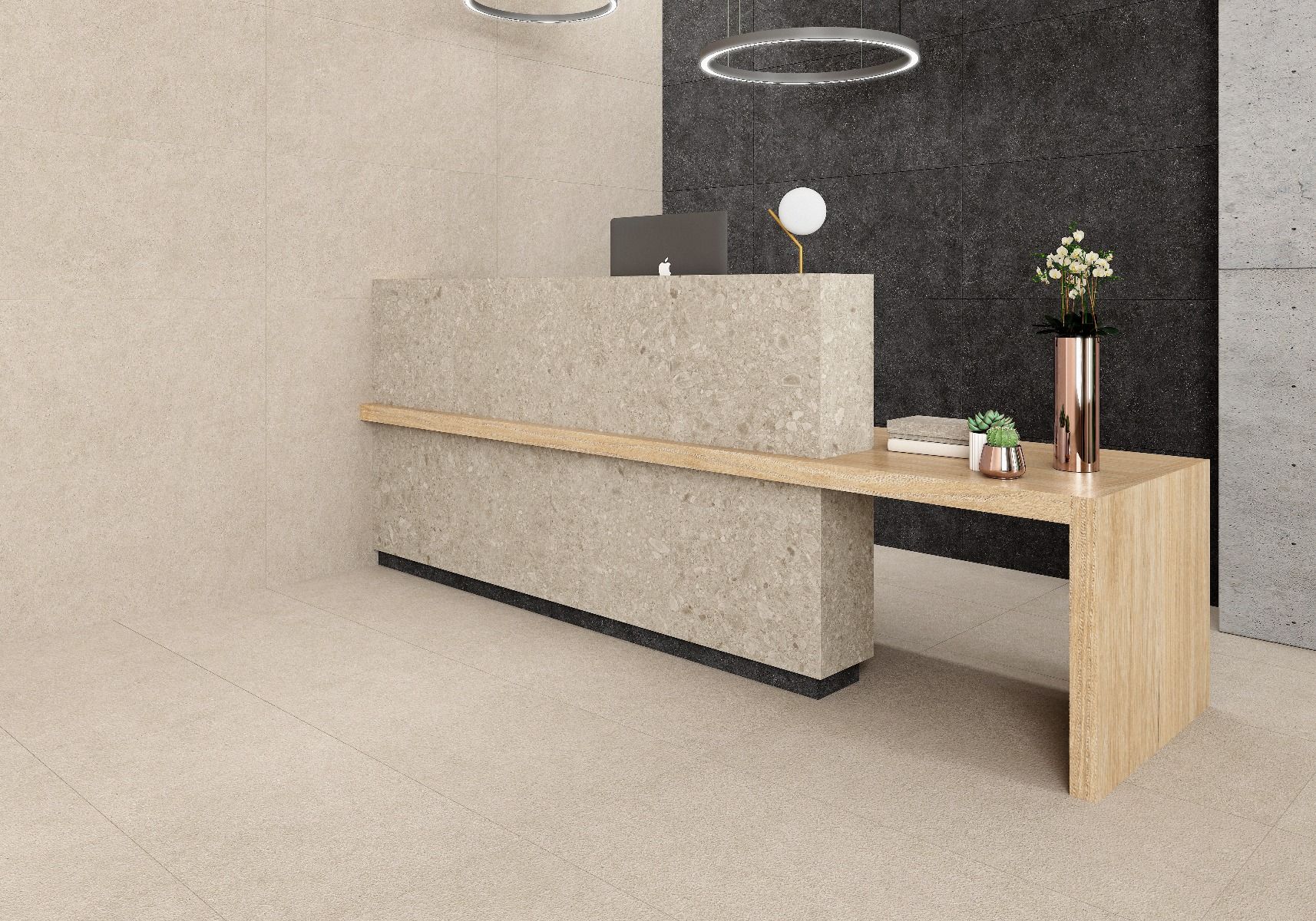 Beige-Stone Effect-PorcelainTile-IvySpace-Product