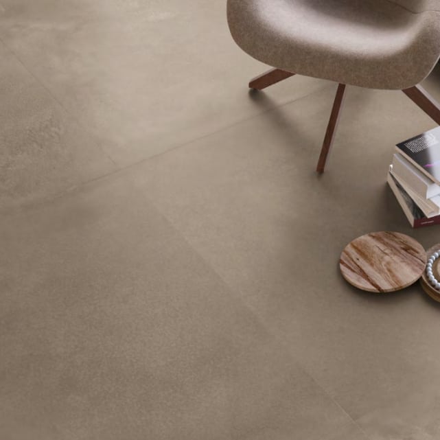 Concrete Taupe High Quality Cement Effect Porcelain Tiles IvySpace