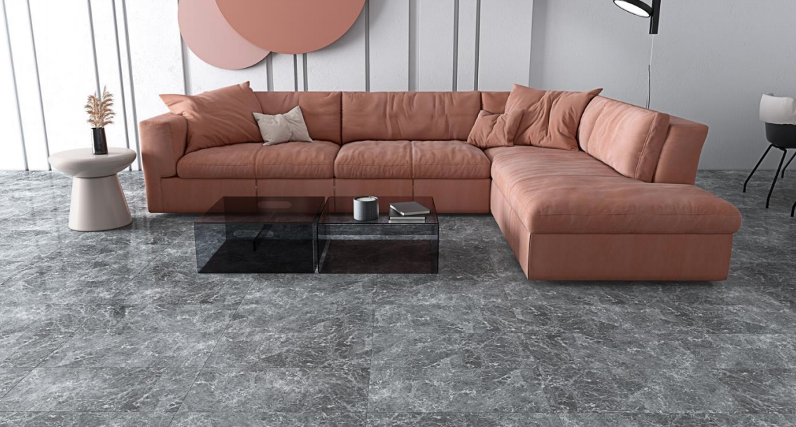 Damas Black Grey Marble Living Ivyspace
