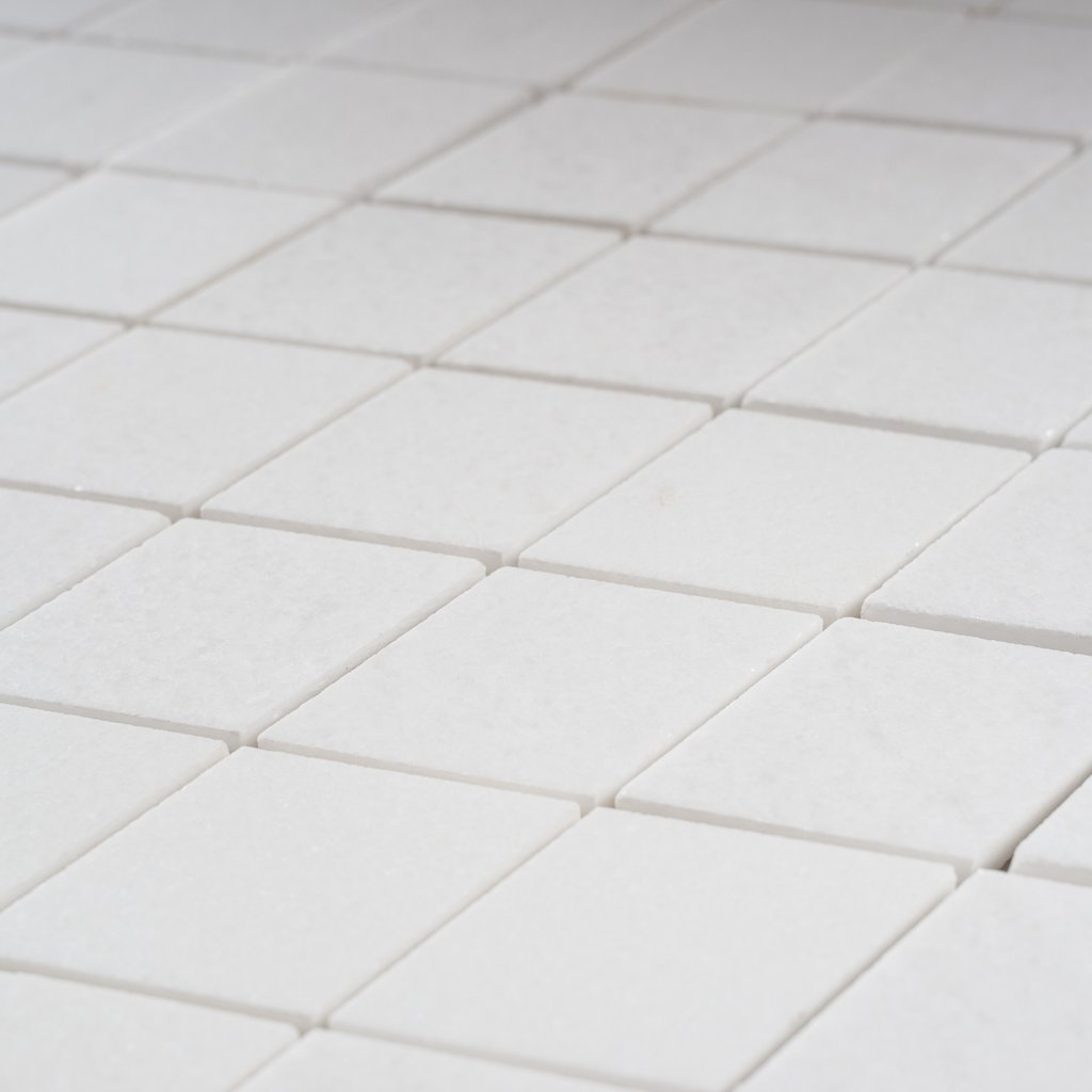 Diamond Thassos Mosaic Marble Ivyspace