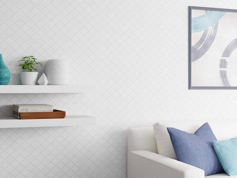 Arabesque Thassos White Marble Living Ivyspace