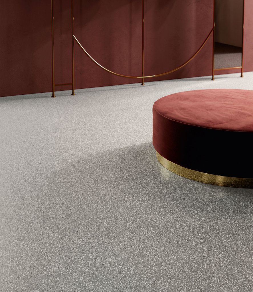 Genoa Grey Terrazzo Effect Porcelain Tiles IvySpace