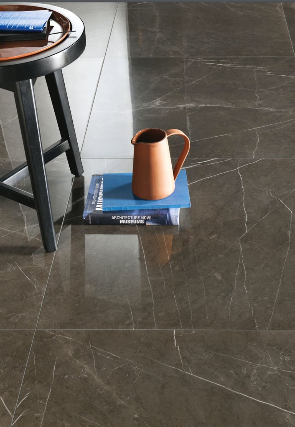 Premium Grey Marble Effect Porcelain Floor Tiles IvySpace