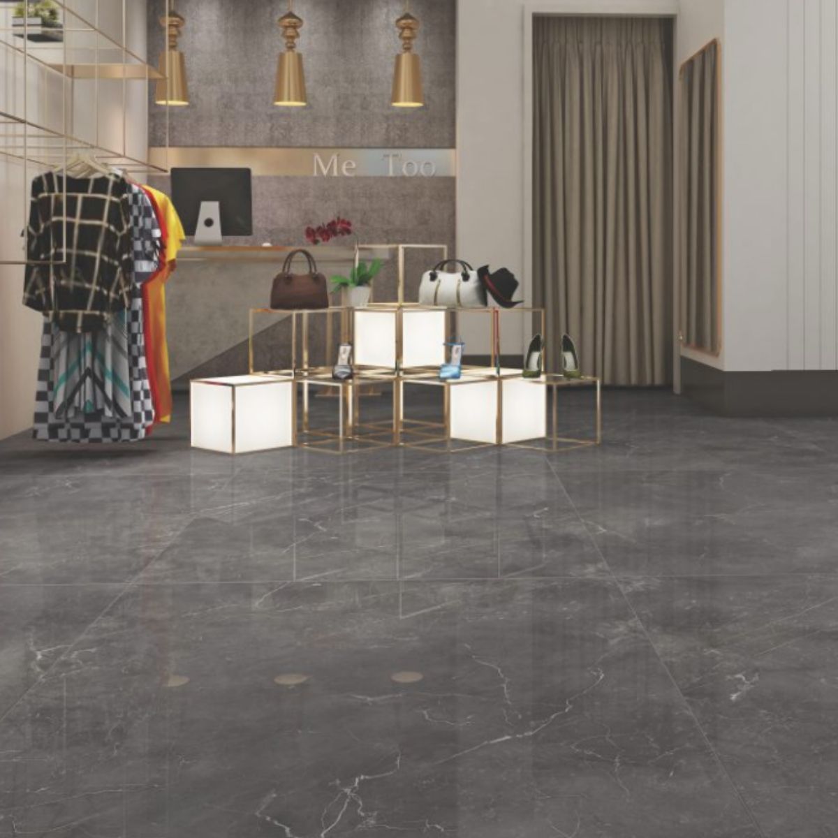 Shop Floor Tiles Grey