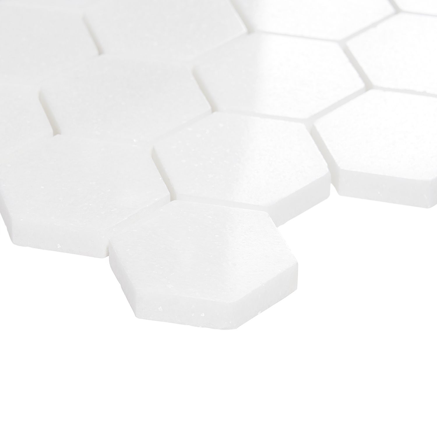 Hexagon Thassos White Marble Ivyspace