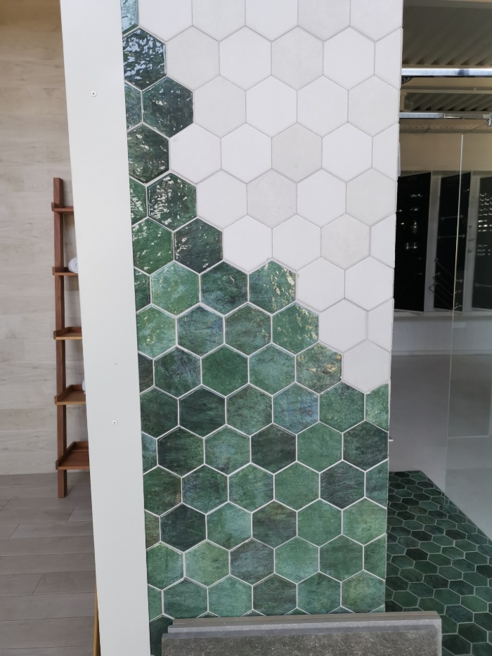 Hexagon Tiles Green