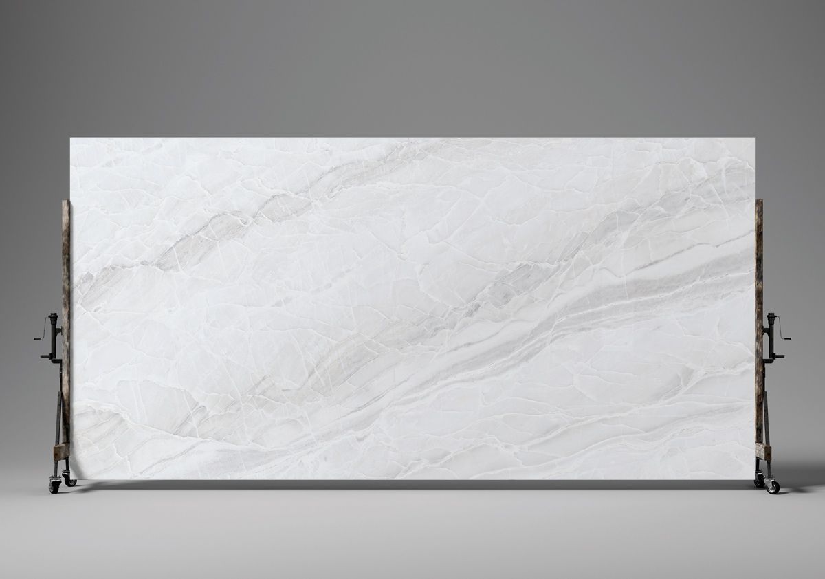 White Marble Effect Large Size Slabs IvySpace