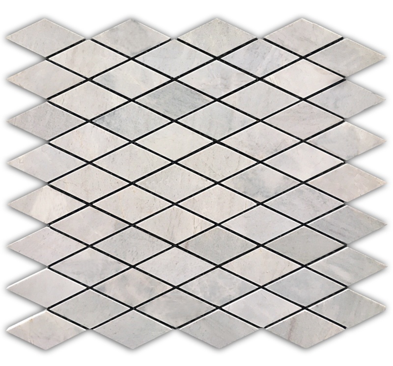 Diamond Lais Grey Hexagon Marble Mosaic Ivyspace