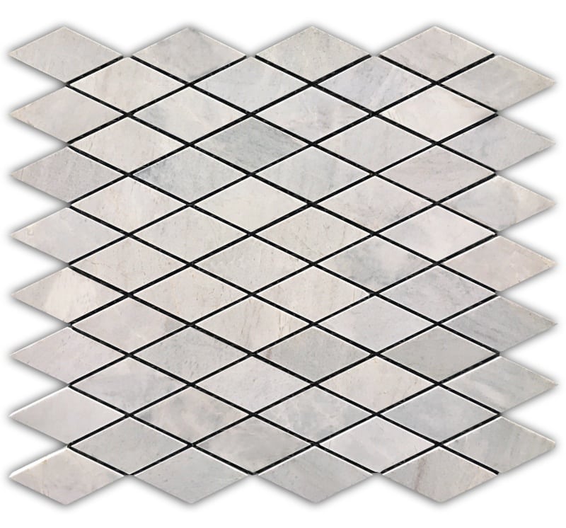 Diamond Lais Grey Hexagon Marble Mosaic Ivyspace
