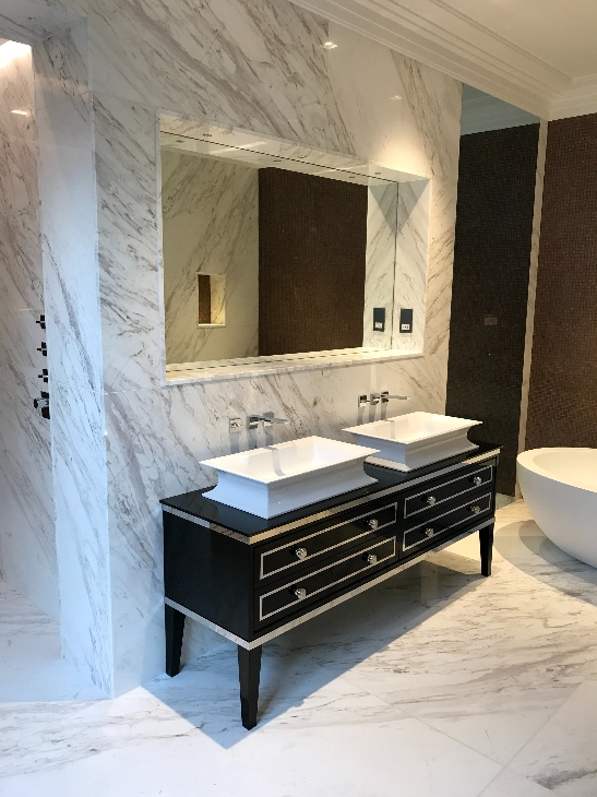 Volakas Marble Bathroom Floor tiles