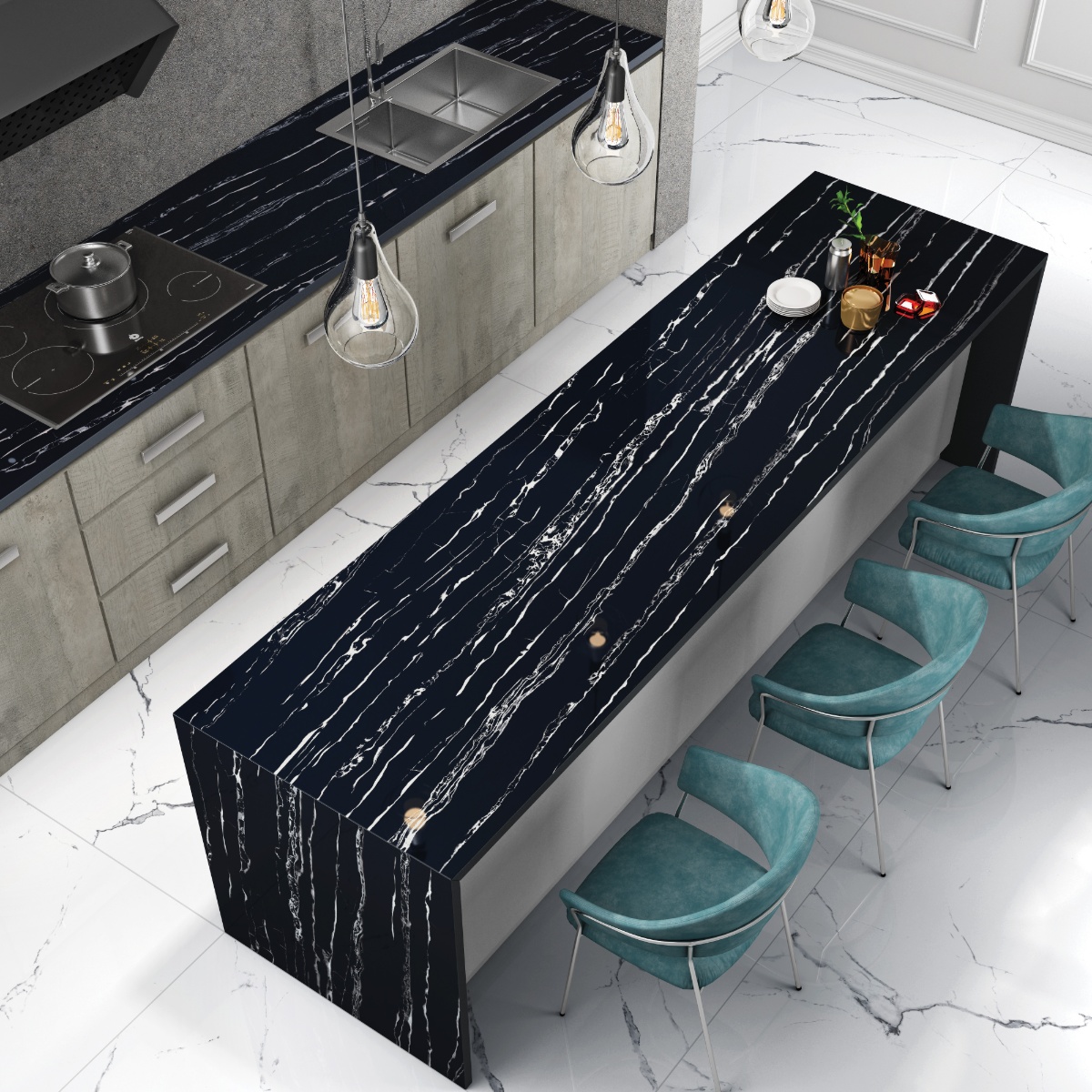 Marine Black 80x240cm