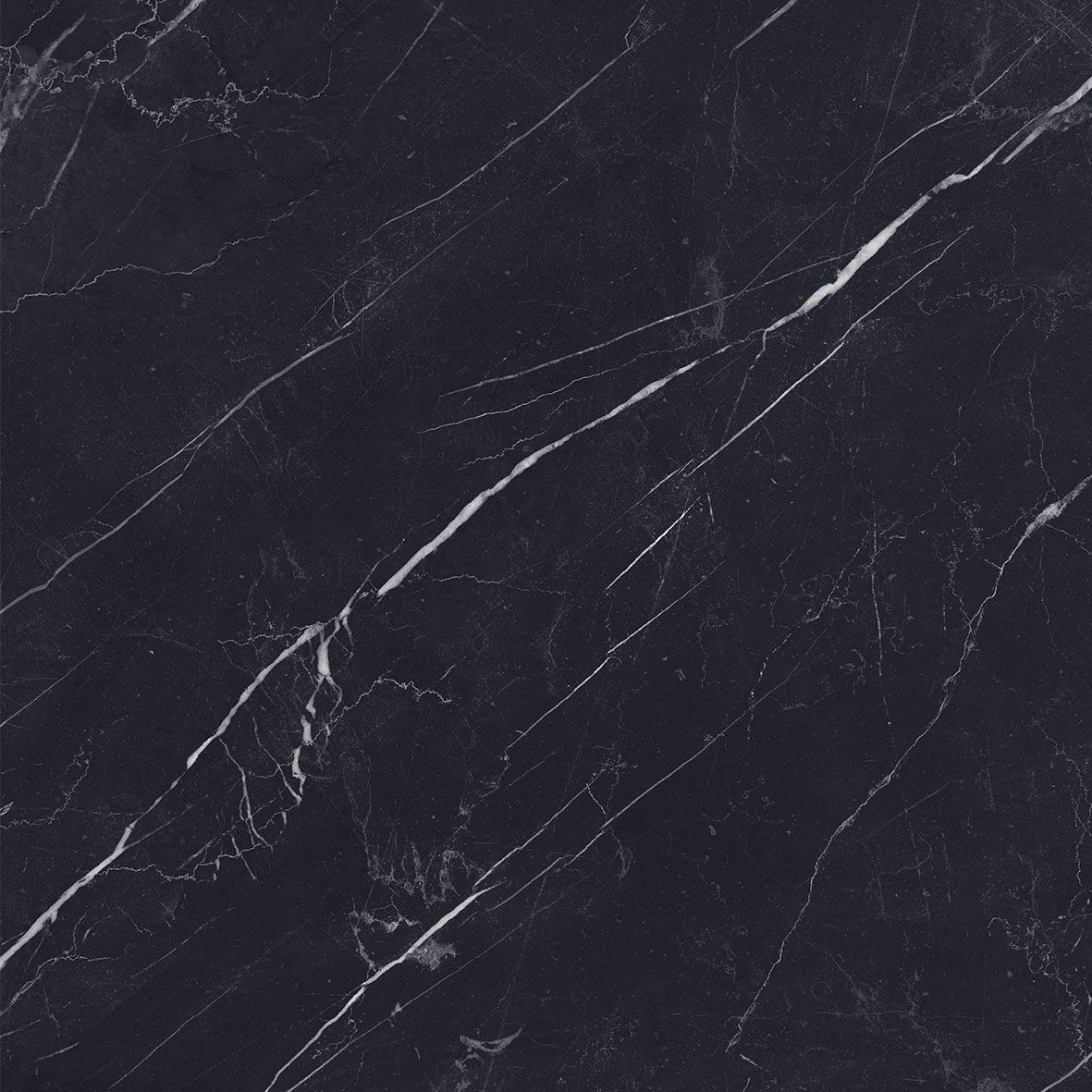 Black marble effect porcelain tile