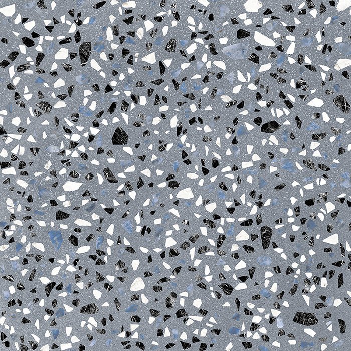 Blue Terrazzo Effect Porcelain Tiles IvySpace