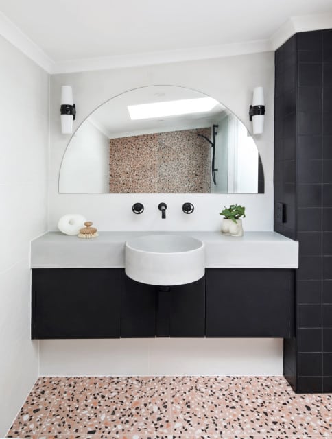 Pink Terrazzo Effect Porcelain Floor Tiles IvySpace