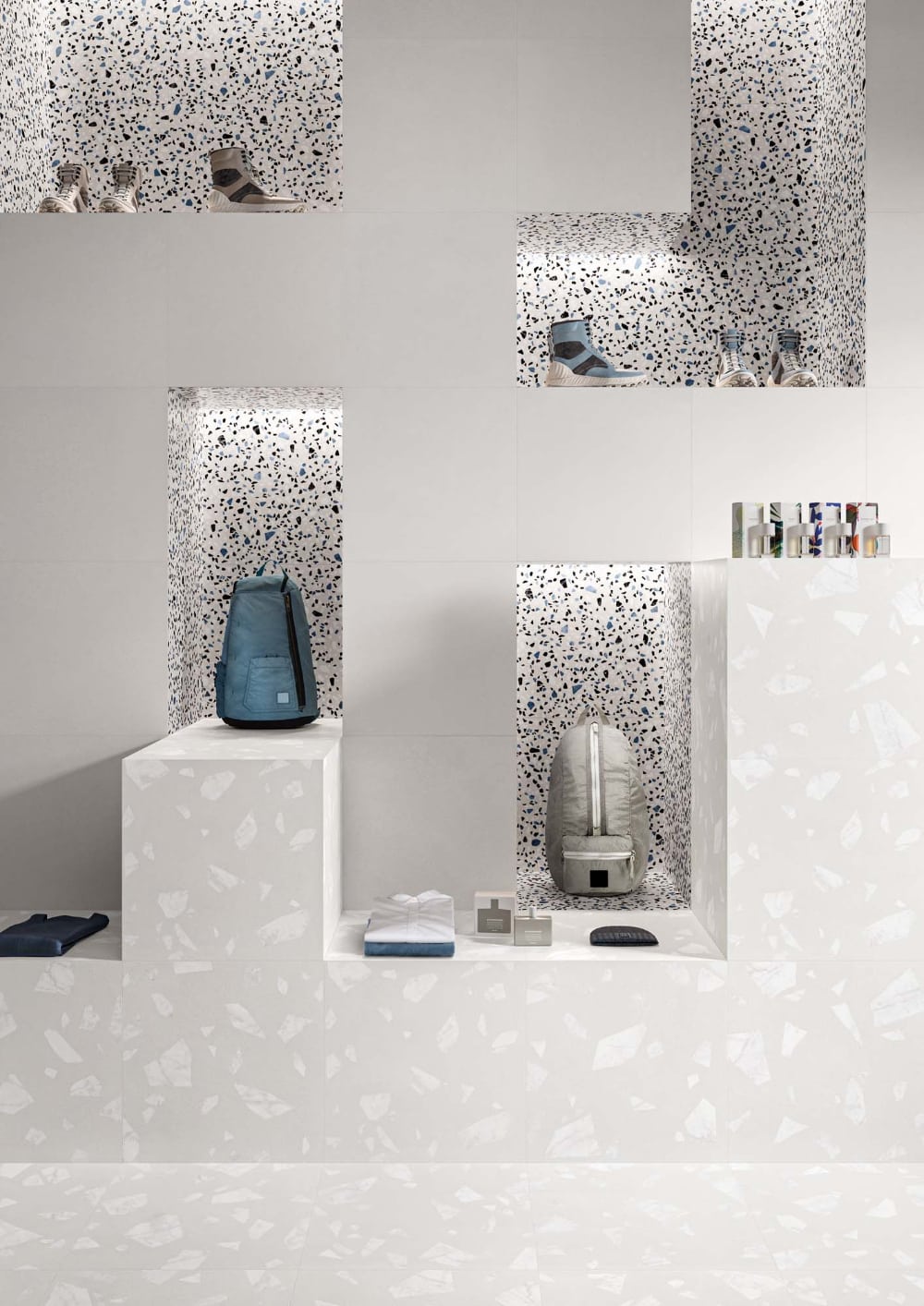Classic White Terrazzo Porcelain Wall Tiles IvySpace