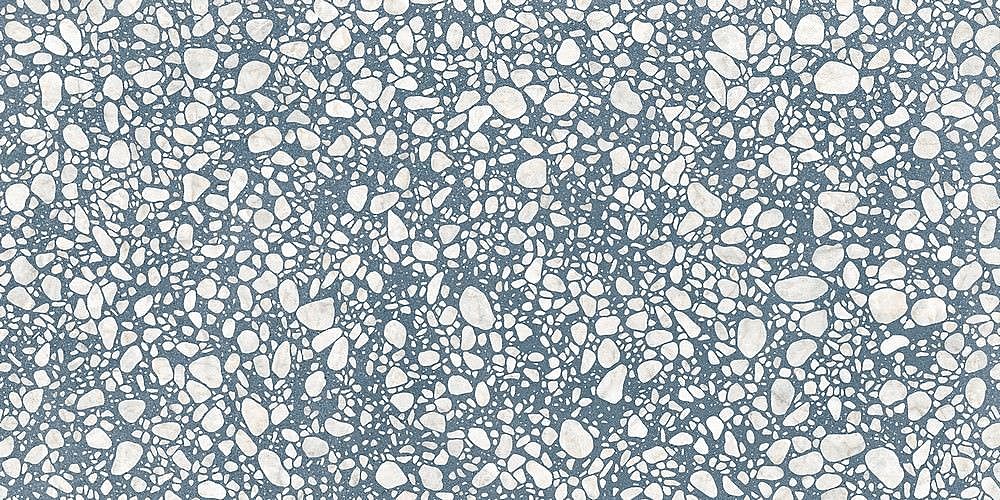 Blue Terrazzo Effect Porcelain Tiles IvySpace
