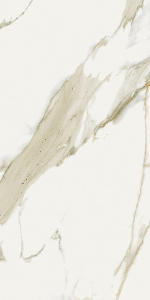 White Marble Effect Porcelain Tiles with Gold Veins IvySpace
