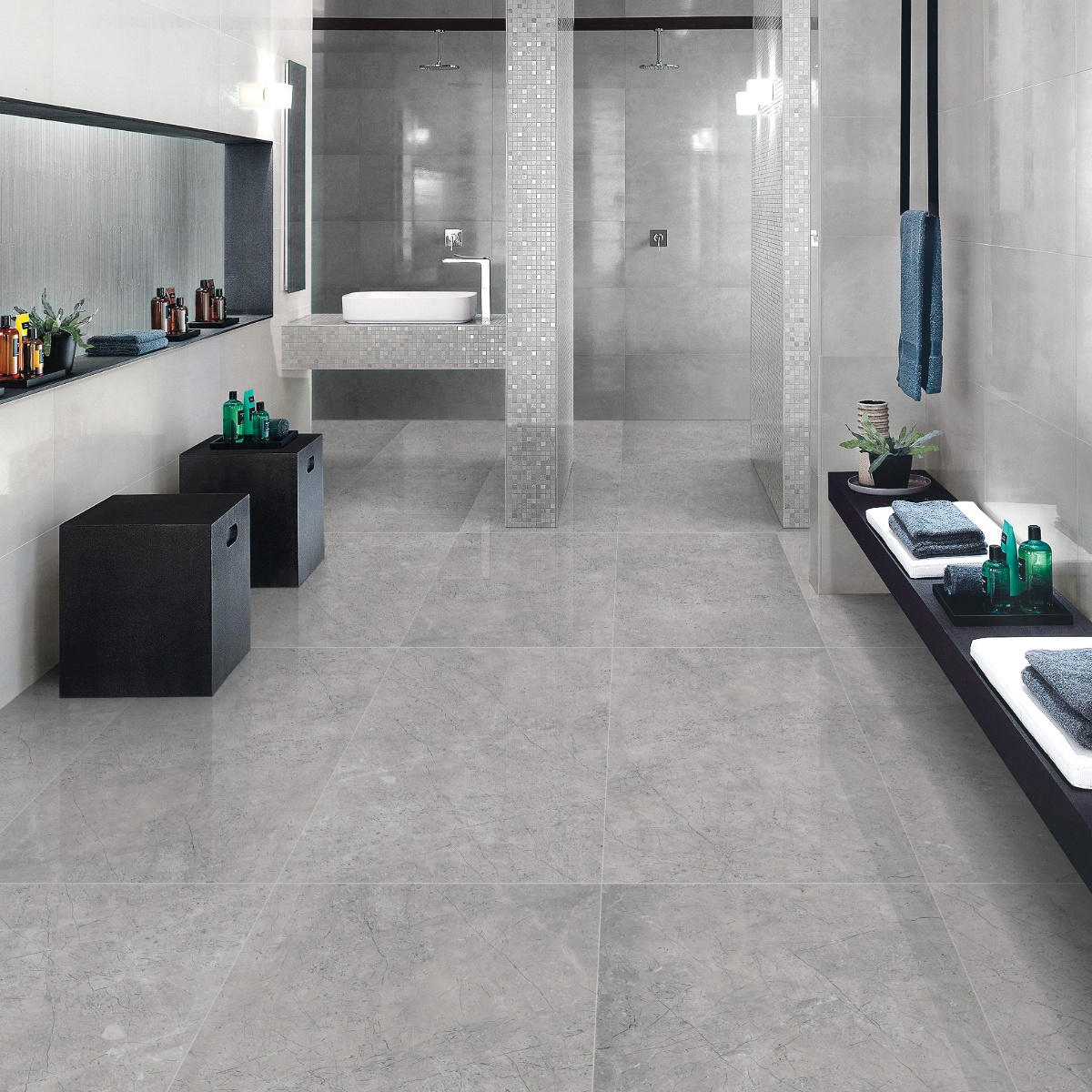 Pariso Grey 80x160 cm Bathroom Ivyspace