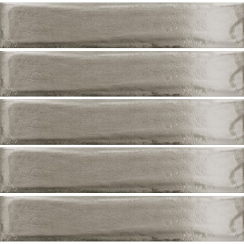 Grey Brickwork Effect Porcelain Tiles in Polished Finish IvySpace