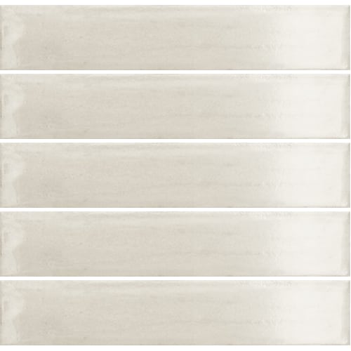 White Brickwork Effect Porcelain Tiles in Polished Finish IvySpace