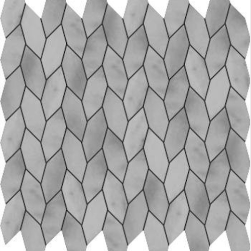 Leaf Caval Grey Marble Mosaic Ivyspace