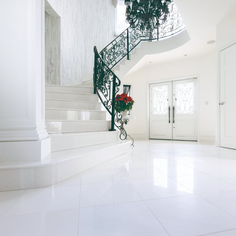 Sivec White Fine-Grained Marble Floor Tiles IvySpace