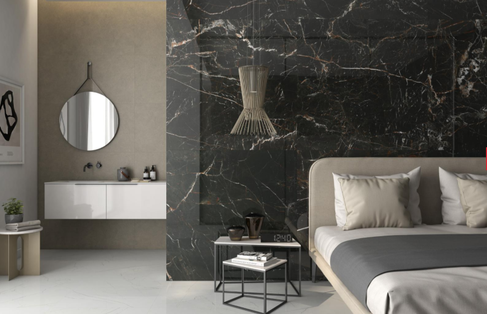 St Laurent Marble effect luxury porcelain tiles