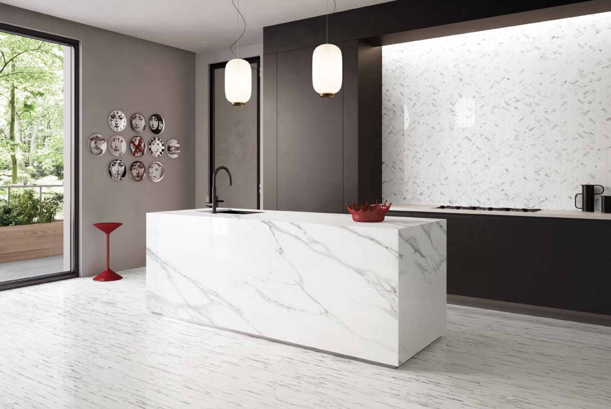 Kitchen Worktop Island Statuario