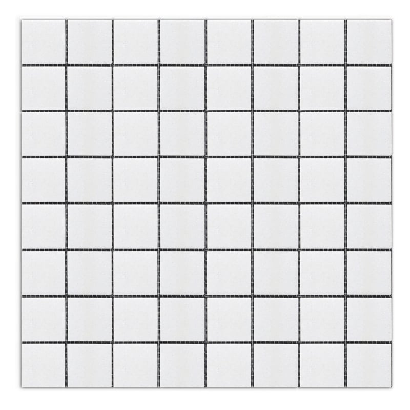 Square Thassos Pure White Marble Mosaics Ivyspace