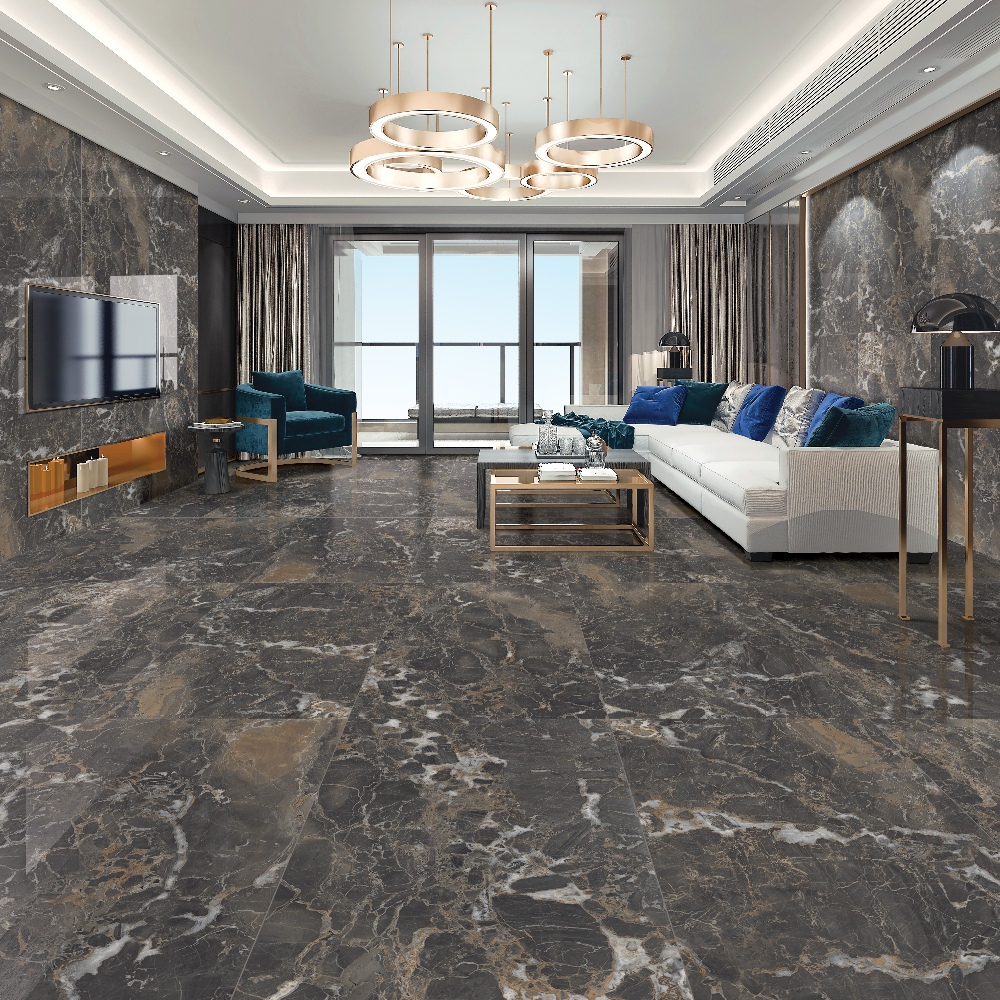 Triesta Nior 80x160cm Gold/Brown Living Room Ivyspace