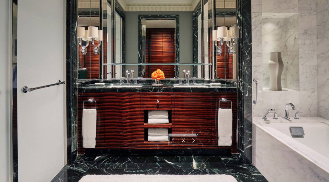 Vera Green Marble With White Veins Bathroom Ivyspace