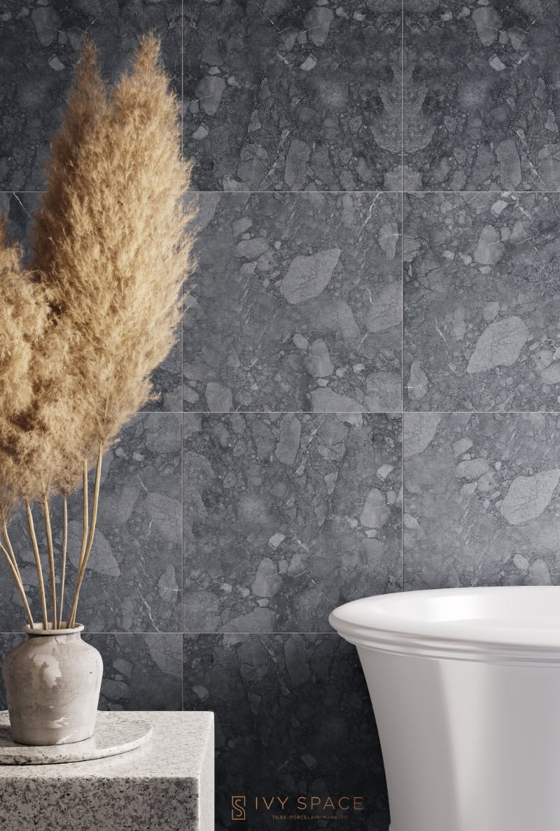 Vintage Grey Marble Bathroom Ivyspace
