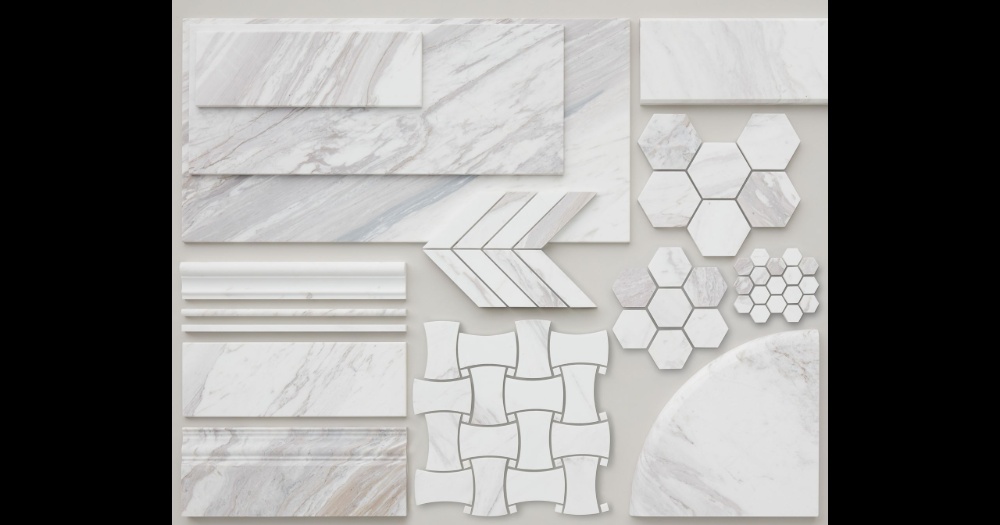 Herringbone Calacatta Cremo
