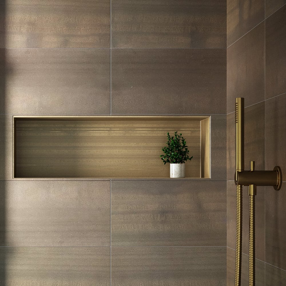 Zebra Brey Brown/Grey Limestone Bathroom Ivyspace