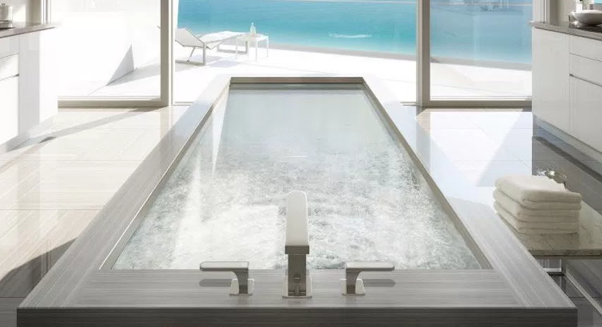 Zebrino Veined Grey Bathroom Ivyspace